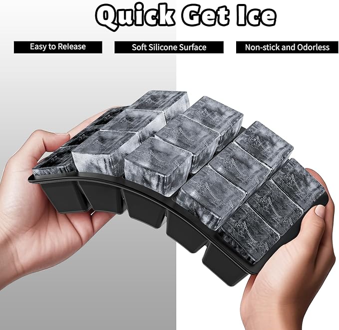 Silicone Ice Cube Tray 3 Pack - Image 5