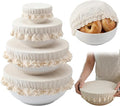 Set of 4 Reusable Cotton Bowl Covers by Unknown