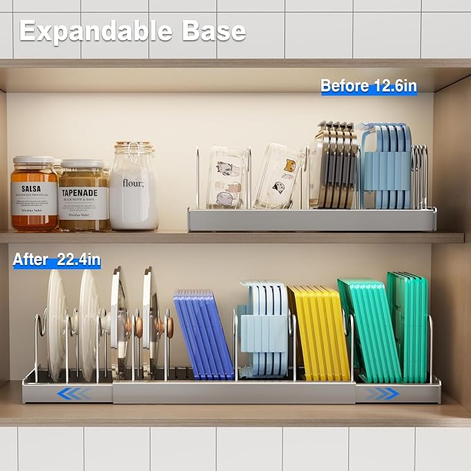 Mustorn Pots and Pans Organizer Under Cabinet - Image 3