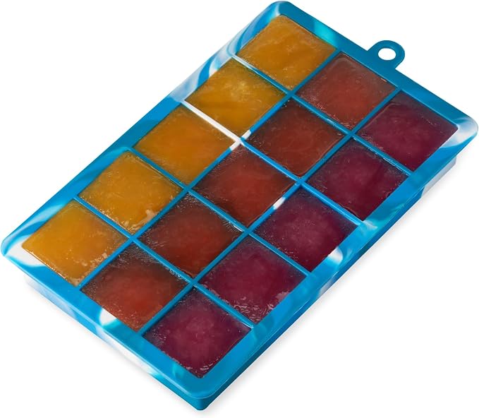 Host Ice Cube Tray with Lid, Makes 15 1.25" Cubes, Durable Silicone Trays - Image 7