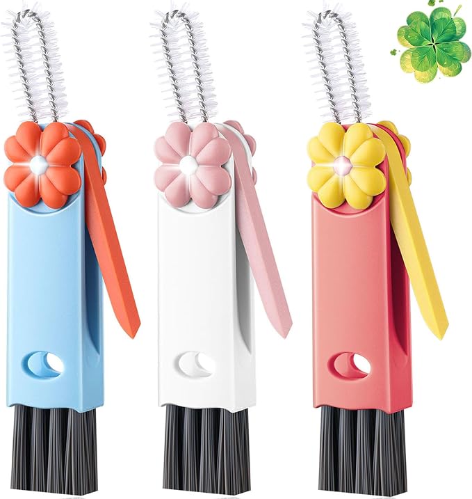 Cup Lid Gap Cleaning Brush, 3 in 1 Cup Lid Brush, Home Kitchen Crevice Brush by MultifunctionalCleaningBrush