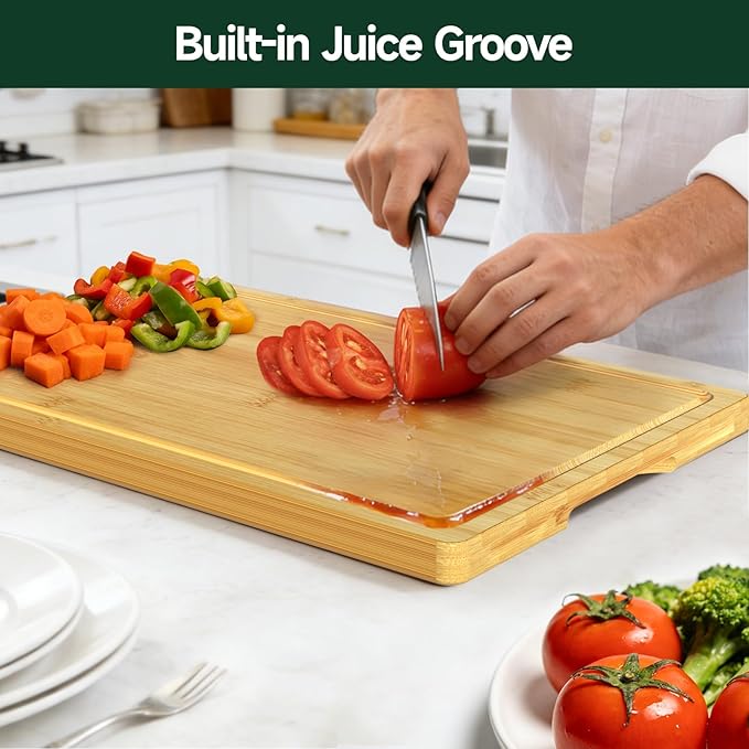 3-Piece Set Bamboo Cutting Board - Image 4