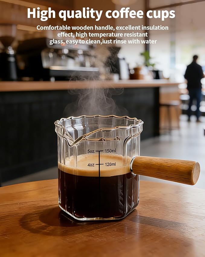 Espresso Measuring Cup 5 Oz, Espresso Glass Cups - Image 3