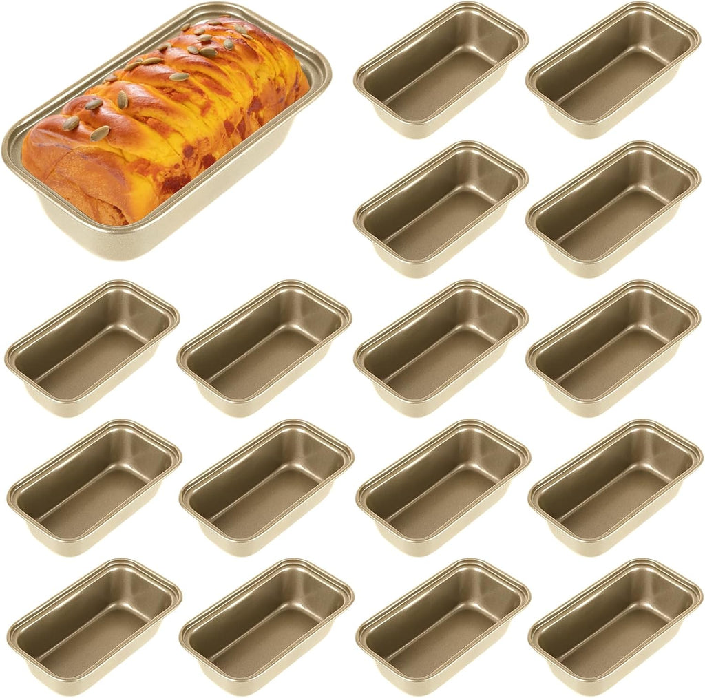 QTLCOHD 16 Pack Loaf Pans 5" x 2"