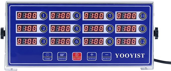 Precision Kitchen Timers for Cooking – 12 Channel Commercial Kitchen Timer - Image 4