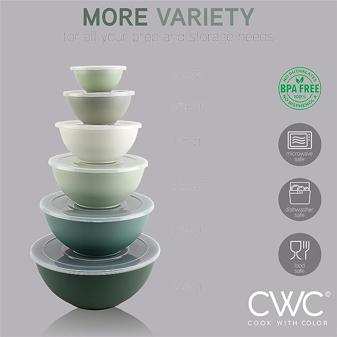 COOK WITH COLOR Mixing Bowls with Lids - Image 4