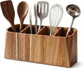 Large Kitchen Utensil Holder for Countertop – Acacia Wood Utensil Organizer by Dstuff