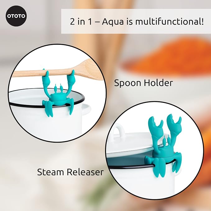 OTOTO Aqua the Crab Silicone Utensil Rest - Image 4