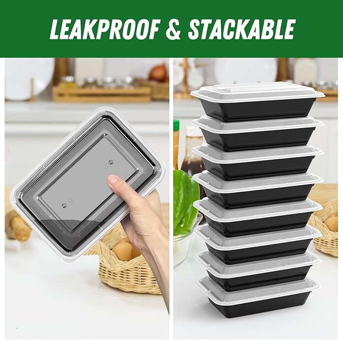 50 Pack 32 oz Meal Prep Containers Reusable - Image 4