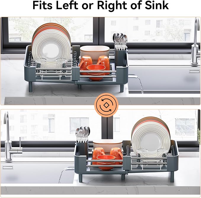 Urackify Stainless Steel Dish Drying Rack - Image 6
