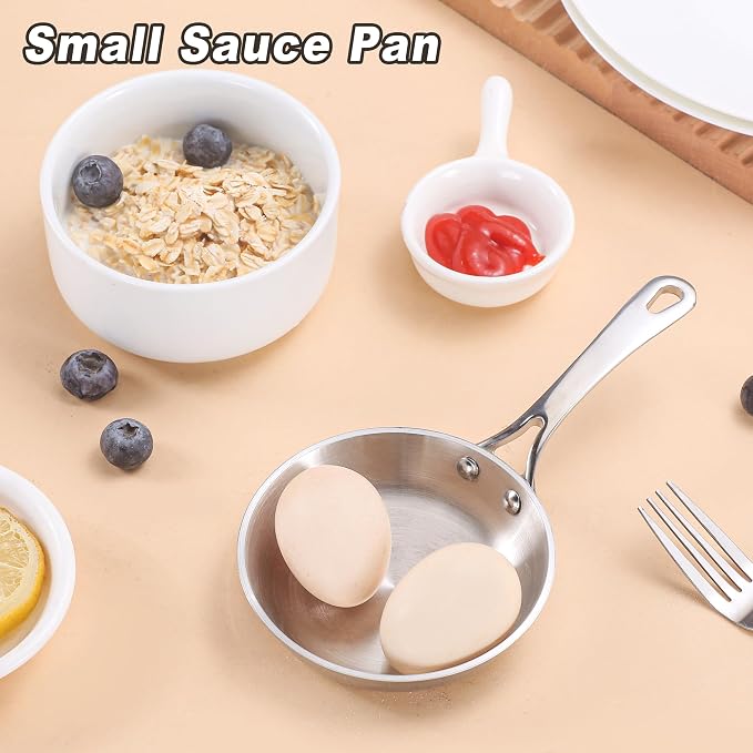 Mini Sauce Pan, Tri-Ply Stainless Steel Pot - Image 3