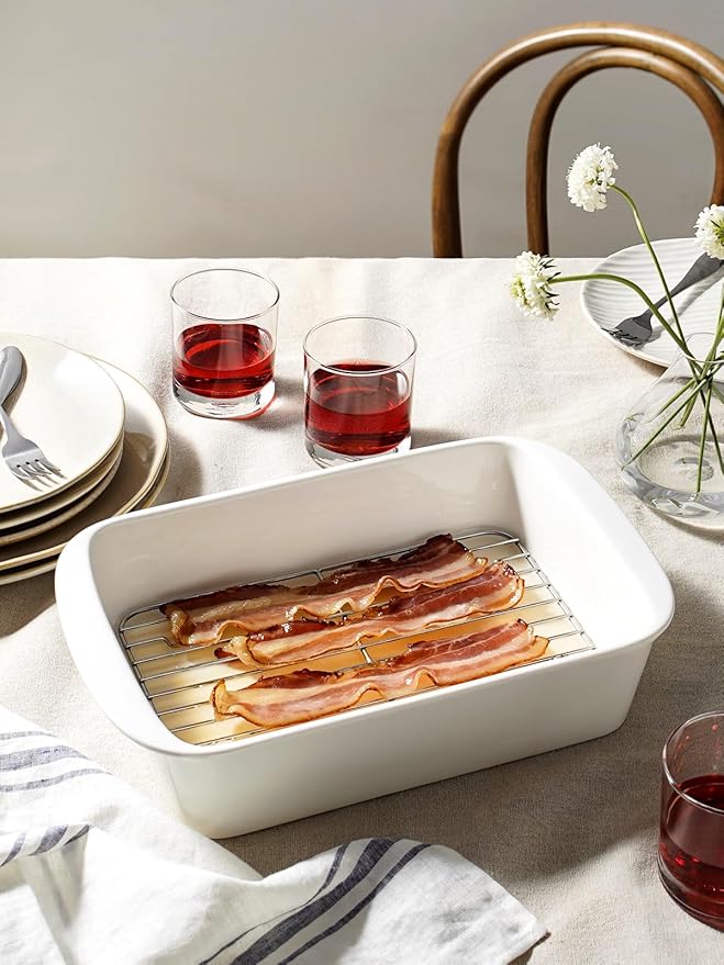LE TAUCI Deep Casserole Dishes for Oven, 13.7”x9.6” Ceramic Baking Dish Set - Image 5