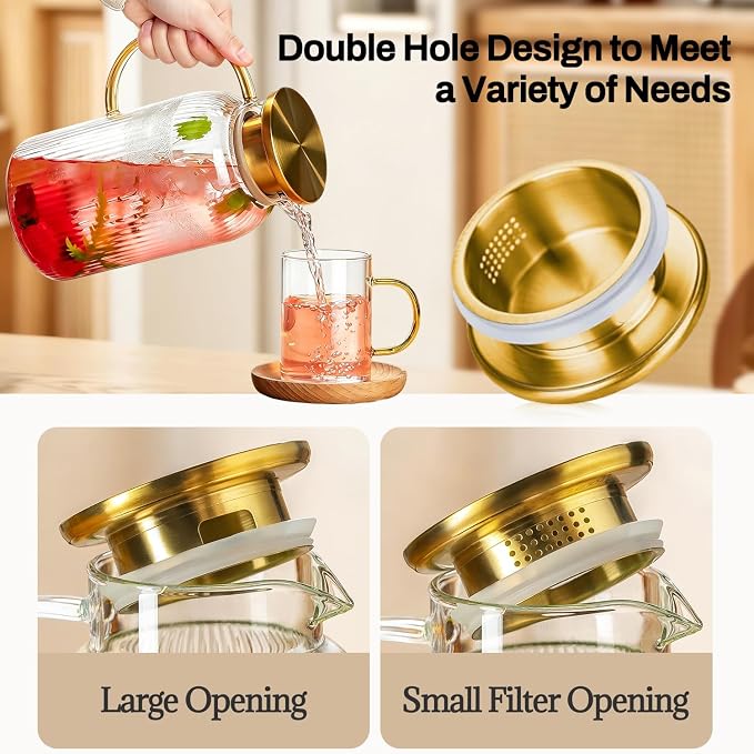 Buaic 2 PACK Glass Pitcher - Image 4