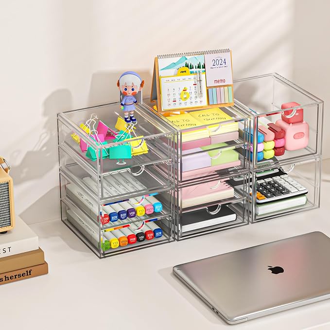 caktraie Versatile Acrylic Makeup Organizer, Drawer Organizer - Image 6