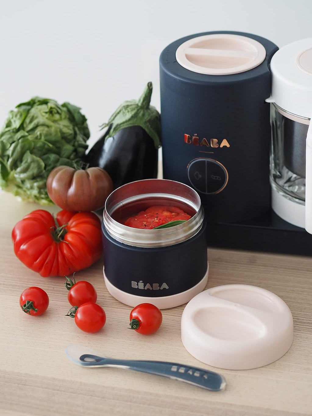 Beaba Stainless Steel Insulated Food Jar 10 oz, Kids insulated, Lunch