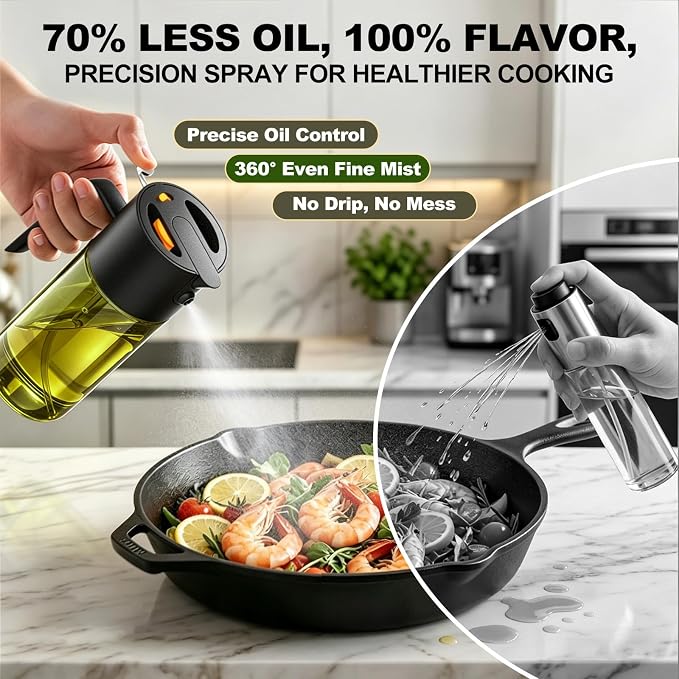 2-IN-1 500ml/17oz Light-Blocking Dark Oil Sprayer - Image 3