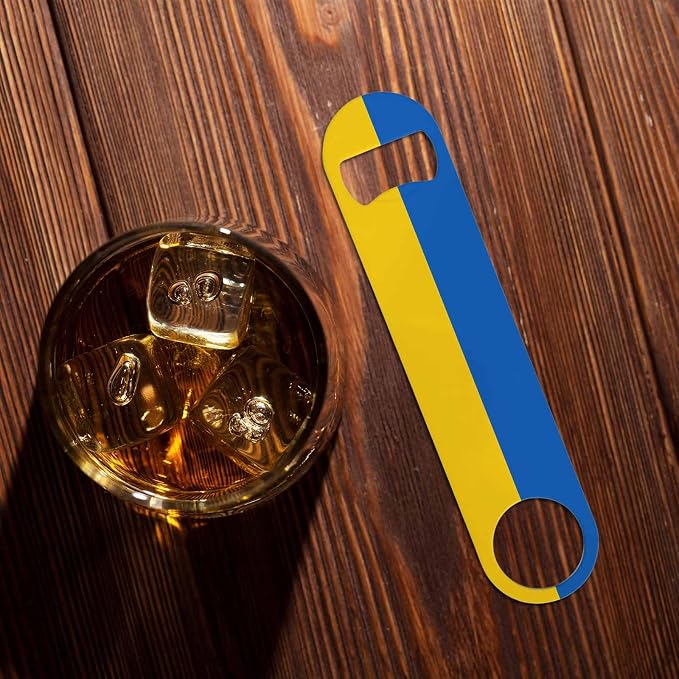 Ukraine Flag Stainless Steel Bottle Opener Yellow Blue Ukrainian Symbol Emblem - Image 7