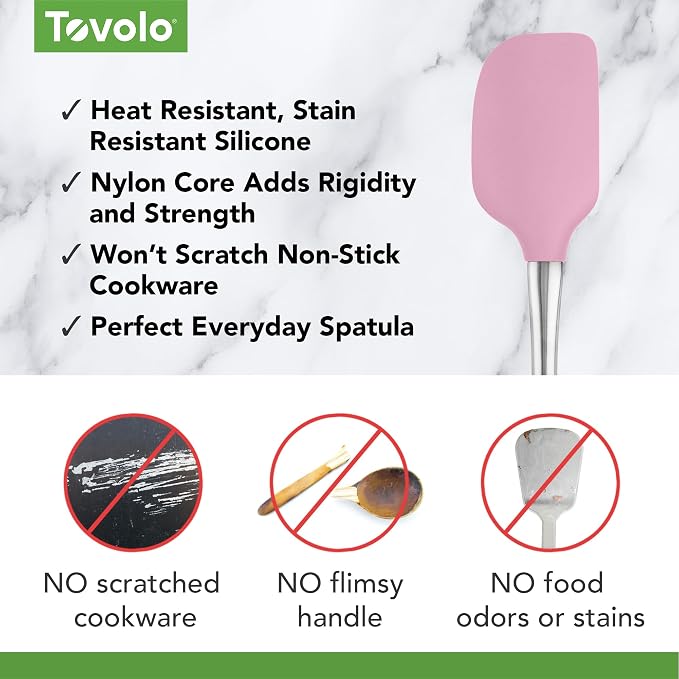 Tovolo Flex-Core Silicone Spatula Metal Handle - Image 3