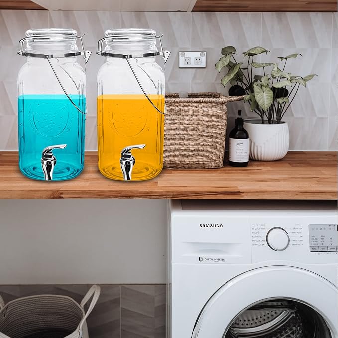 Eleganttime 1 Gallon Glass Drink Dispensers - Image 6