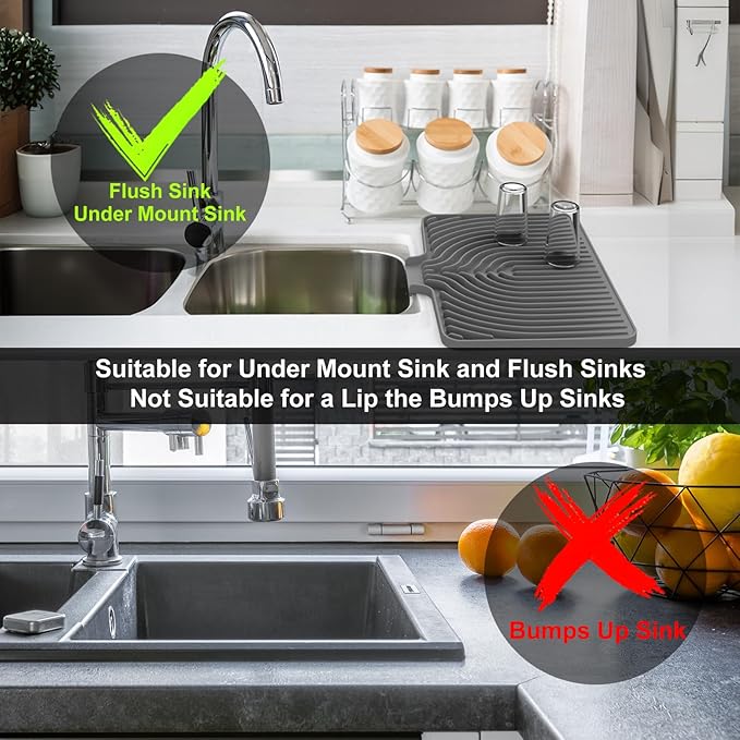 Dish Drying Mat for Kitchen Counter, - Image 6