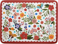 Large Microfiber Dish Drying Mat Red Floral Absorbent Drying Pad by Giwawa
