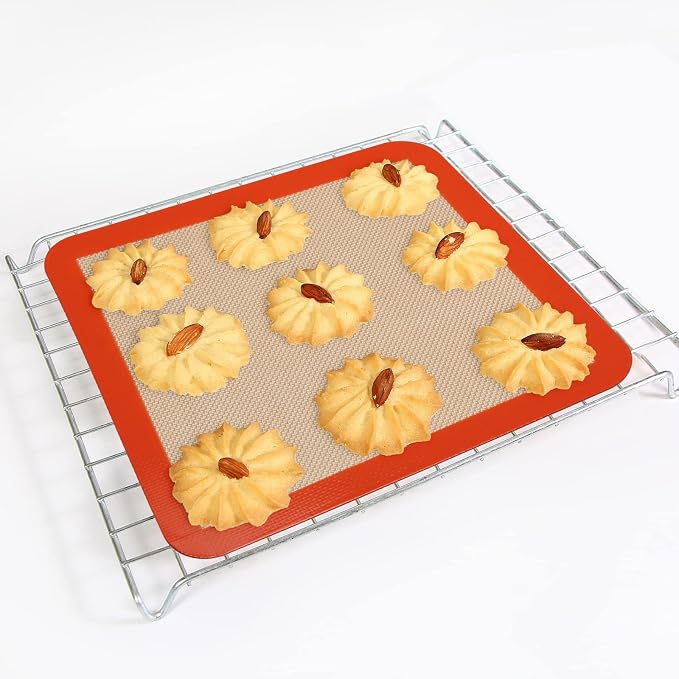 Square Silicone Baking Mats for 10 Inch Cake Pan, 9.65"Square Food Grade - Image 6
