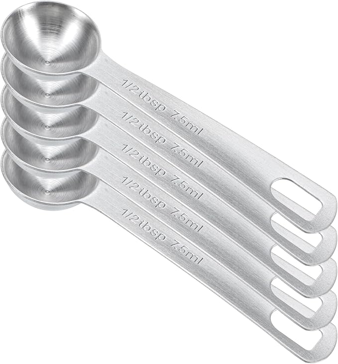 5 PCS Measuring Spoons Tablespoon Measuring Spoon 1/2 tbsp Stainless Steel - Image 8
