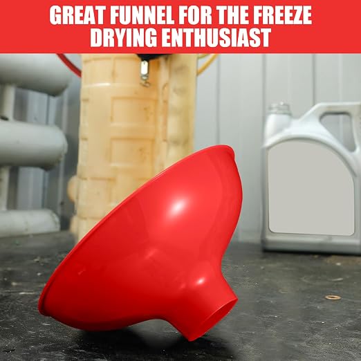 Vesici 2 Pack Extra Large Wide Mouth Funnel Red 2.5" x 10" Multi Purpose - Image 4