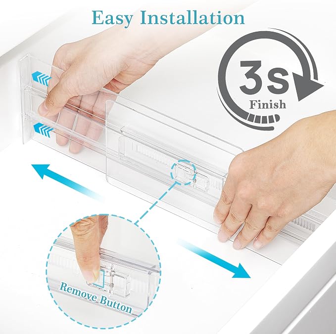 Vtopmart 8 Pack Drawer Dividers - Image 6