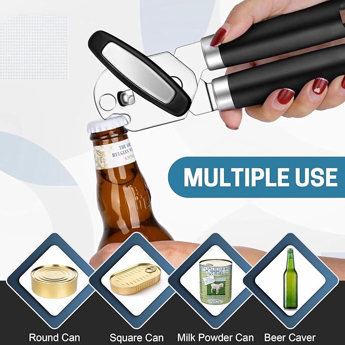 Can Opener Manual for Seniors Heavy Duty, Commercial Cans & Bottles Opener for - Image 7
