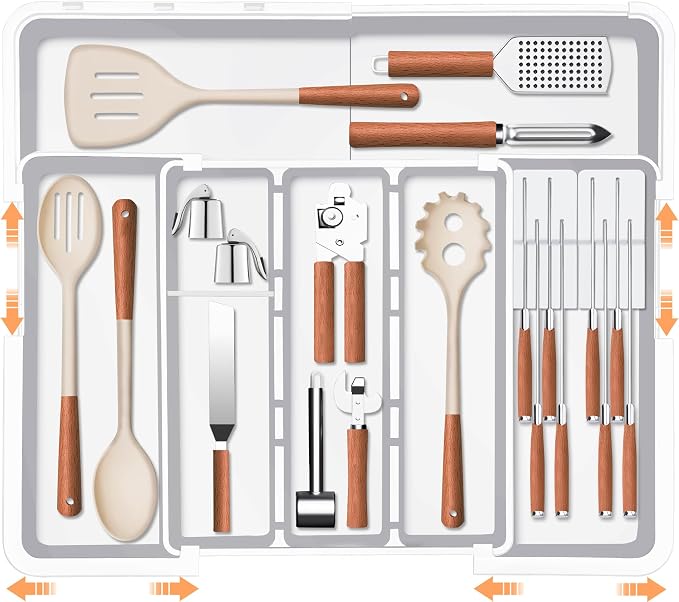 Homecor Kitchen Drawer Organizer Large Expandable Silverware Organizer by HOMECOR