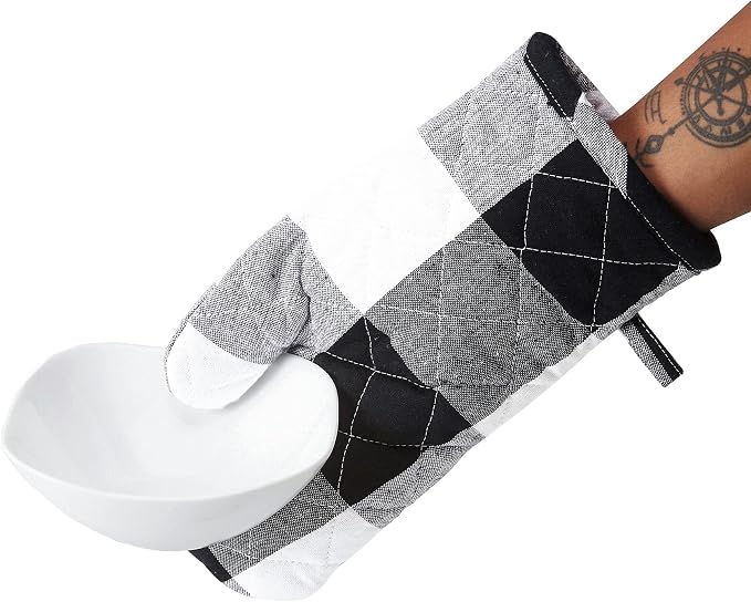 Encasa XO Long 12"x7" Oven Microwave Hand Gloves Mitts - Image 4