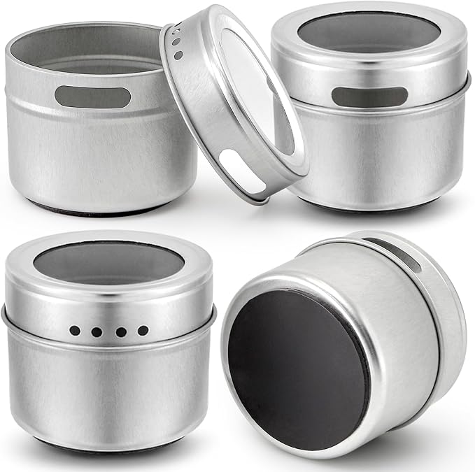 Bekith 20 Pack Magnetic Spice Jars, Magnetic Spice Containers - Image 4