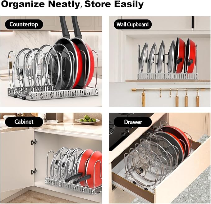Housolution Pot and Pan Organizer Rack - Image 6