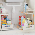 Under Sink Organizer, Heavy Duty Metal Pull Out Cabinet Organizer Slide Out by Toyear