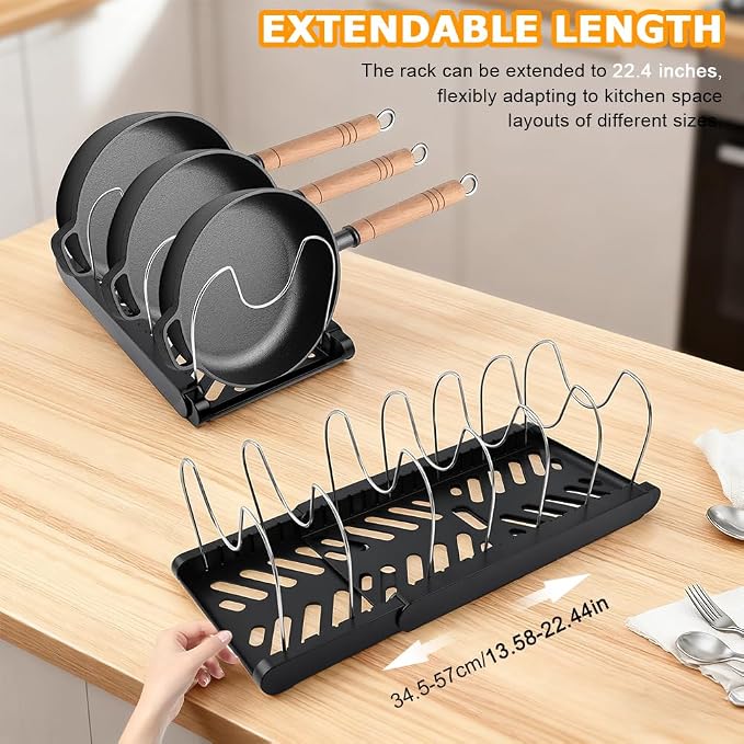 Expandable Pot and Pan Organizer Rack - Image 5