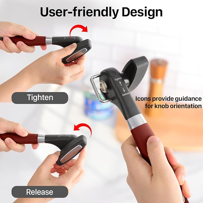 Beneno Can Opener, Manual Side Safe Cut Can Opener Smooth Edge - Image 5