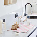 Ohocut Checkered Dish Drying Mat by Ohocut