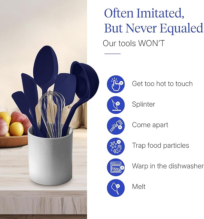 GIR: Get It Right 10-Piece Silicone Ultimate Kitchen Utensil Set – Spatulas - Image 5