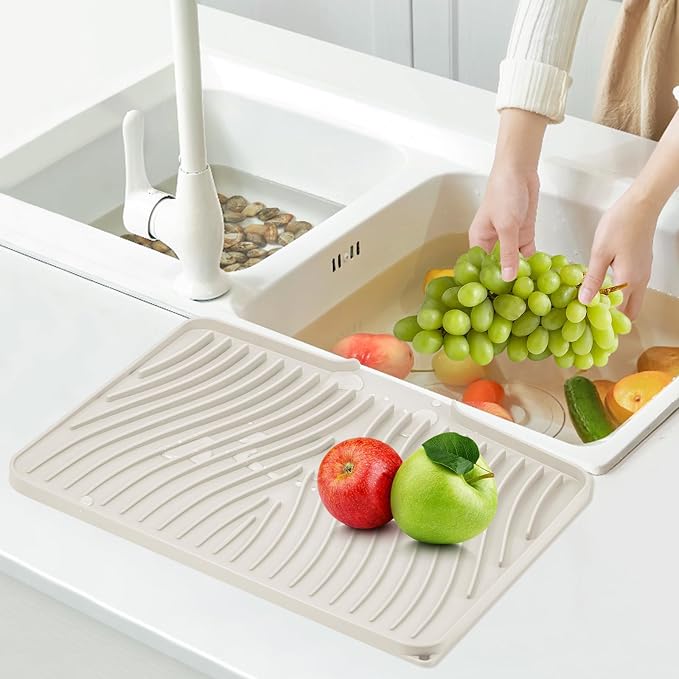 TIKNIK Silicone Dish Drying Mat, Stone Drying Mat - Image 6