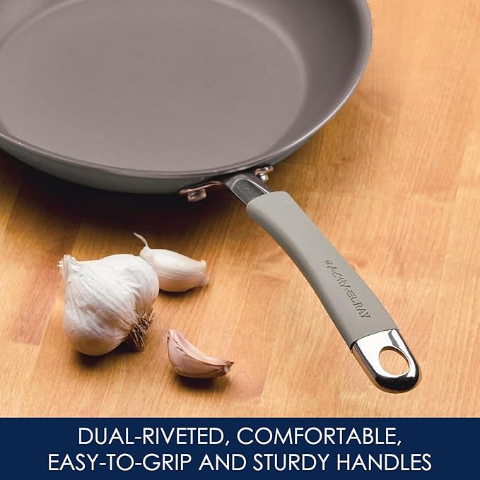 Rachael Ray - 16802 Rachael Ray Cucina Nonstick Cookware Pots and Pans Set - Image 5