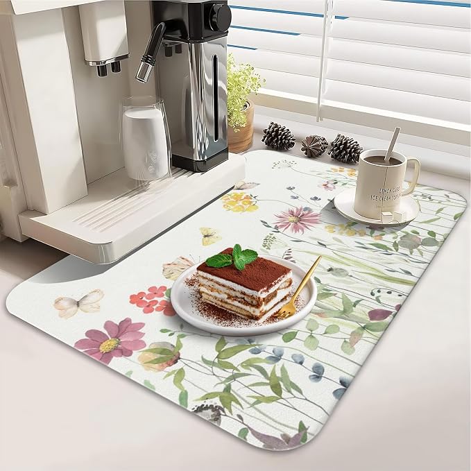 Dish Drying Mat for Kitchen Counter 2 Pack - Image 3