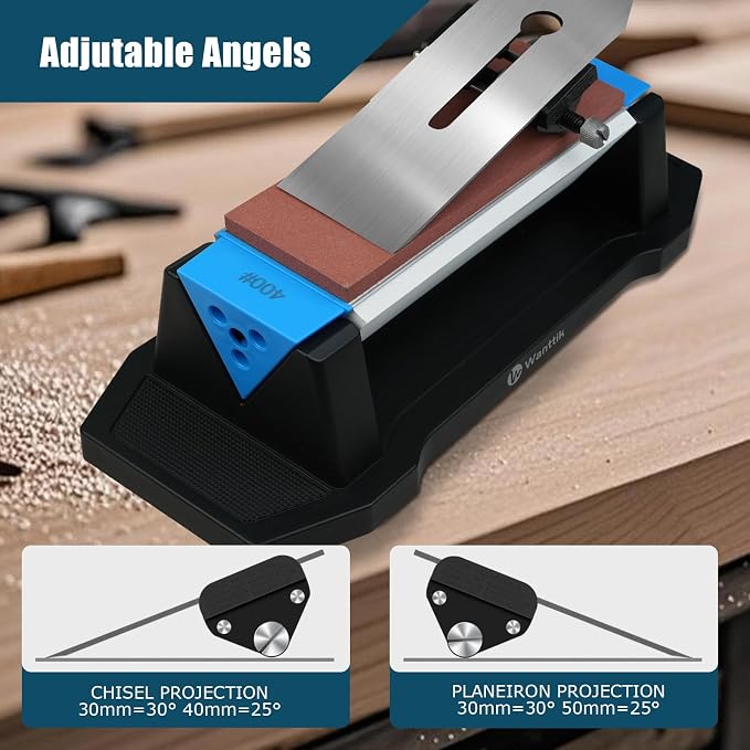 Large Knife Sharpening Stone, Tri-Stone Knife Sharpener, 3 Sides Grit - Image 4