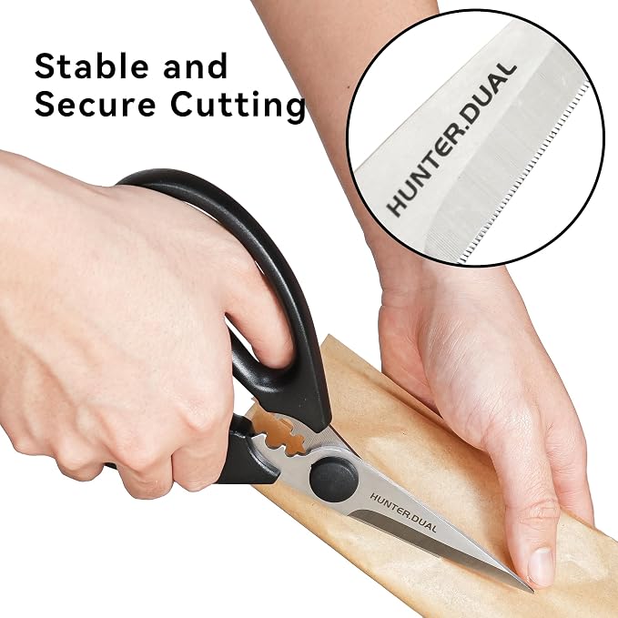 Kitchen Scissors for Food, HUNTER.DUAL Heavy Duty Come Apart Poultry Shears for - Image 8