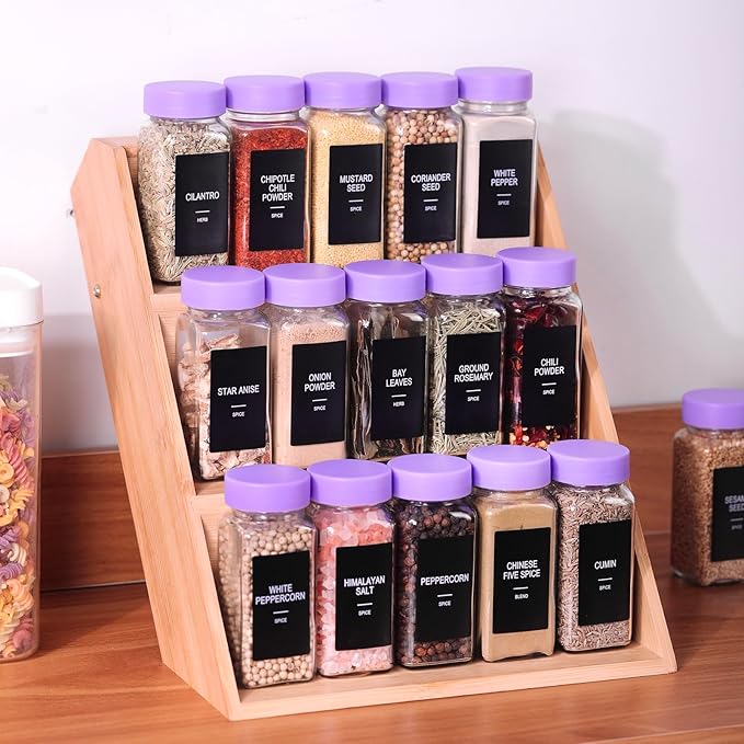 36 Glass Spice Jars with Labels, Spice Jar Set, 4oz Spice Containers, Seasoning - Image 5