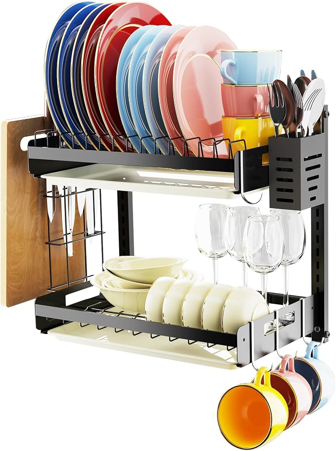 Hanging Wall Mounted Dish Drying Rack - Image 2