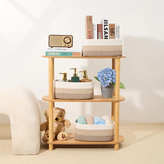 MiniArk Small Storage Baskets for Organizing | Closet Organizer Bins | Shelf - Image 6