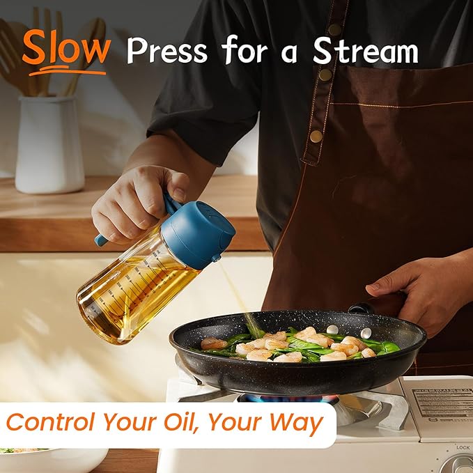 TrendPlain 16oz/470ml Glass Olive Oil Sprayer - Image 3