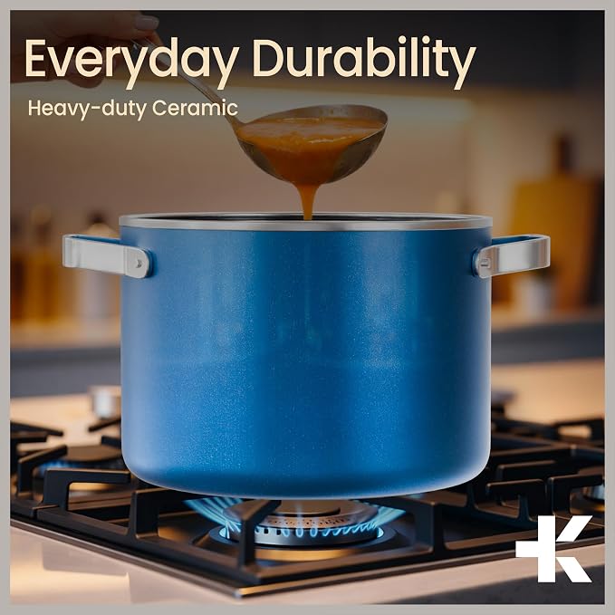 Bakken 5 Quart Ceramic Coated Stock Pot - Image 7