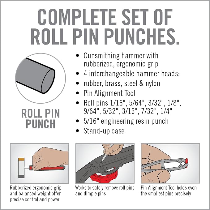 Real Avid Roll Pin Punch Set & Hammer + Non-Slip Magnetic Bench Block | 10 - Image 9